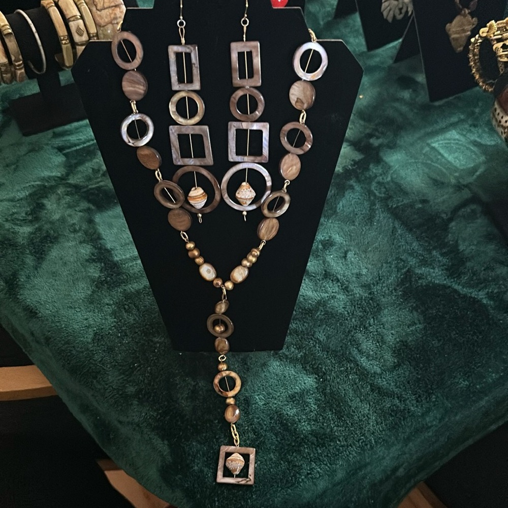 Necklace and matching earrings